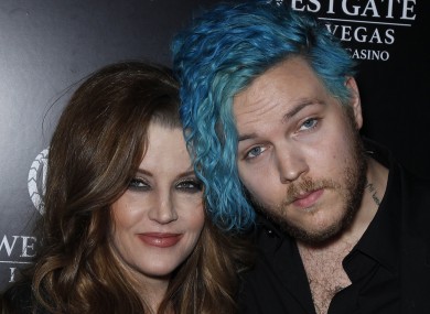 Lisa Marie Presley with her son Benjamin Keough.