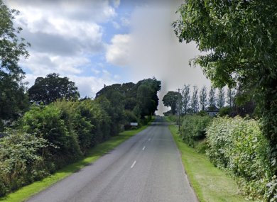 A stretch of road in Crossakiel, near where the fatal collision took place.