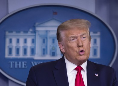 US President Donald Trump