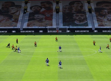 Players have been regularly taking a knee in support of Black Lives Matter prior to Premier League matches.