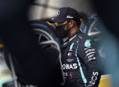 Ready for road: Lewis Hamilton.