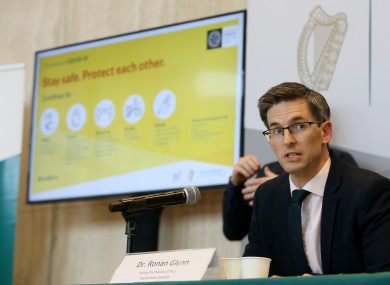Acting Chief Medical Officer Dr Ronan Glynn.