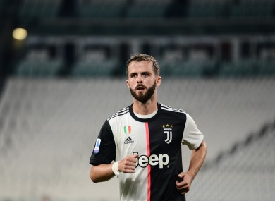 Miralem Pjanic, in his final days at Juventus.