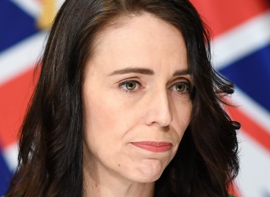 New Zealand Prime Minister Jacinda Ardern pictured at a press conference in Wellington yesterday.