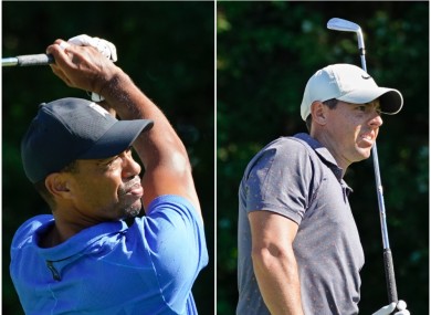 Tiger Woods and Rory McIlroy