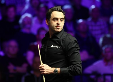 Ronnie O'Sullivan (file pic).