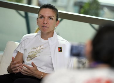 Romanian Simona Halep.