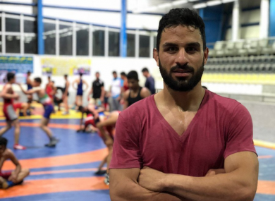 Champion wrestler Navid Afkari.