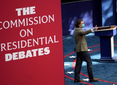 The debate is taking place in Cleveland.