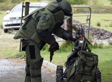 File image of the Army Bomb Disposal Team on a training exercise.