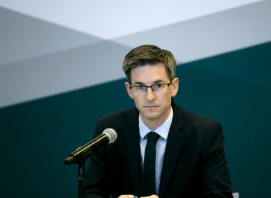 Acting Chief Medical Officer Dr Ronan Glynn at a Department of Health briefing yesterday.
