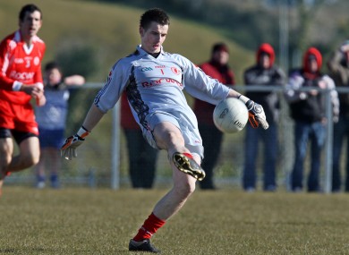 Jonathan Curran in action for Tyrone during the 2010 league.