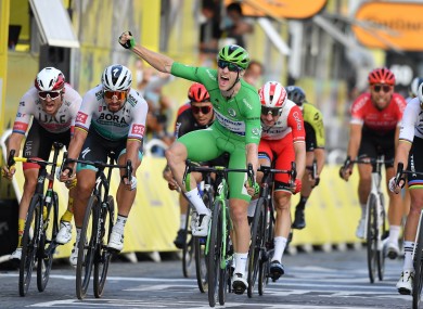 Bennett won the points classification at the Tour de France, including the iconic final stage on the Champs-Élysées.
