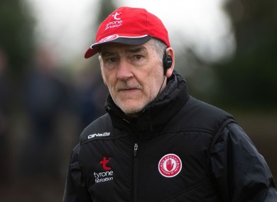 Wave goodbye: Mickey Harte.