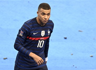 Kylian Mbappe (file pic).
