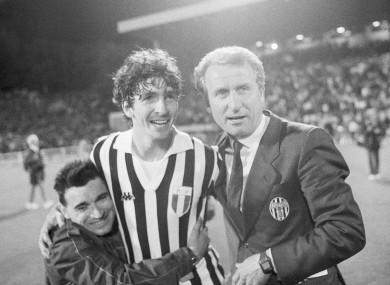 Paolo Rossi and Giovanni Trapattoni.