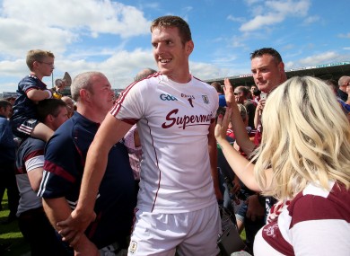 James Skehill pictured after Galway's victory over Kilkenny in the 2018 Leinster final replay.