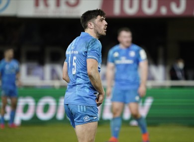 Jimmy O'Brien pictured during Leinster's recent Heineken Champions Cup victory against Montpellier.