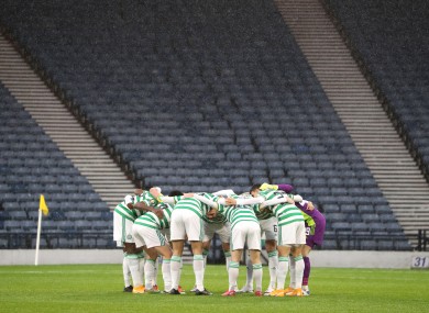 File photo of the Celtic team.