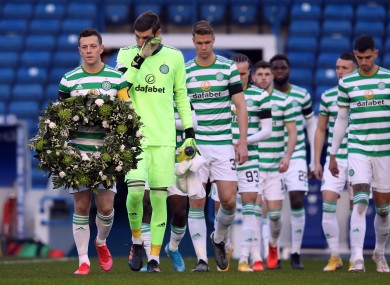 Celtic lost to rivals Rangers at the weekend.