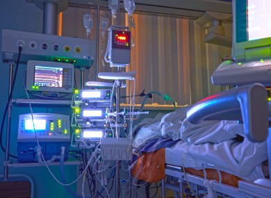 File photo of an ICU bed.