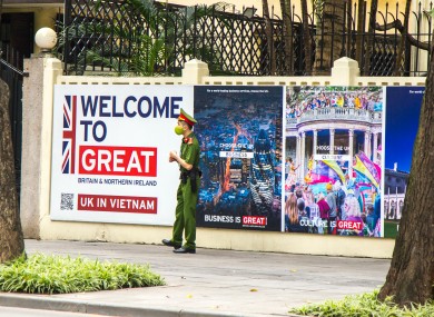 The British embassy in Hanoi, Vietnam
