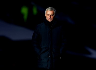 Tottenham Hotspur manager Jose Mourinho (file pic).