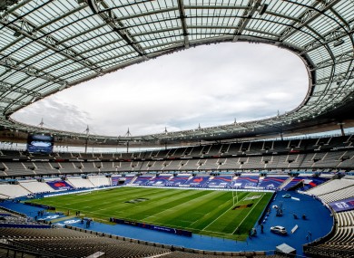 The game was due to be played at Stade de France on Sunday.