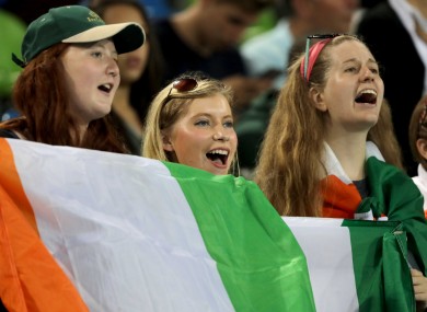 Ireland fans at the Rio Games.