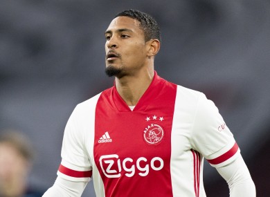 Ajax player Sebastien Haller (file pic).