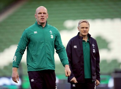 Paul O'Connell has been heavily influenced by Joe Schmidt.