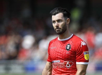 Richie Towell, pictured playing for Salford in 2019.