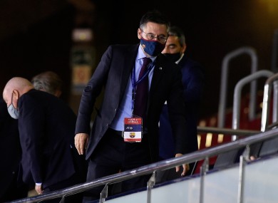 Josep Maria Bartomeu (file pic).