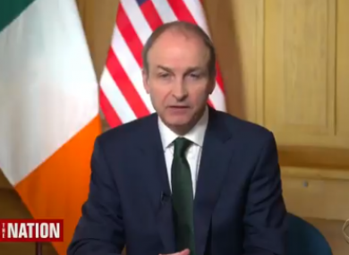 Taoiseach Micheál Martin on CBS News' Face the Nation.