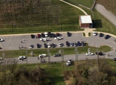 Police respond to the scene of a shooting.