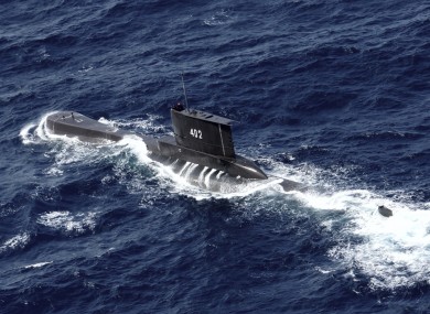 An archive image of the missing submarine KRI Nanggala 402.
