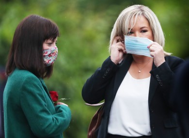 Infrastructure Minister Nichola Mallon and Northern Ireland Deputy first Minister Michelle O'Neill.