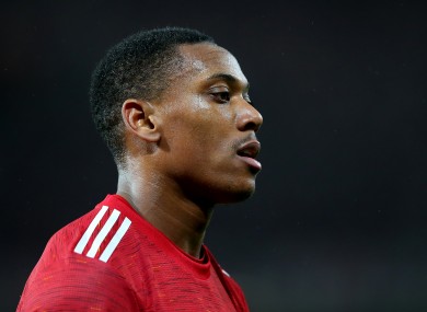 Manchester United forward Anthony Martial.