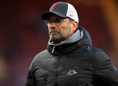 Liverpool manager Jurgen Klopp (file pic).