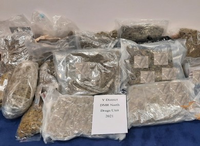 Drugs seized by gardaí in north County Dublin yesterday.