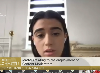 Isabella Plunkett, a content moderator for Facebook, has spoken out against working conditions in the role