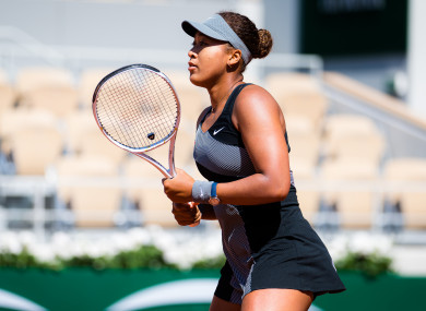 Naomi Osaka in action at this year's French Open.