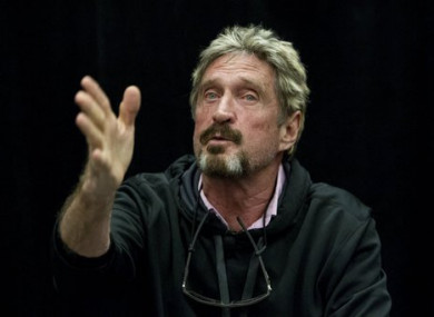 Anti-virus software creator John McAfee.