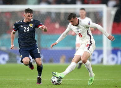 Mason Mount and Billy Gilmour in action.