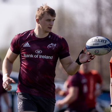 Munster's Gavin Coombes will be hoping to win his first cap for Ireland.