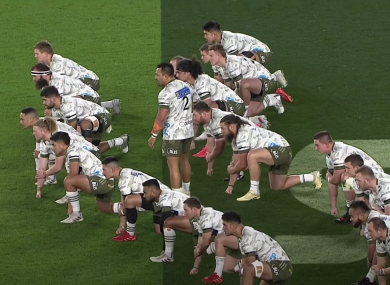 Himeno performed a haka with the Highlanders.
