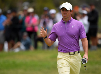 McIlroy: made the turn in one-under for his final round.