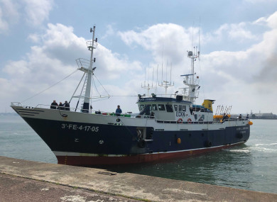 The Punta Candieira arriving in Cobh on Tuesday.