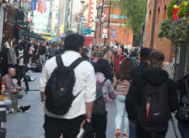 Temple Bar in Dublin at the weekend.
