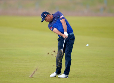 Padraig Harrington in action at the Scottish Open.